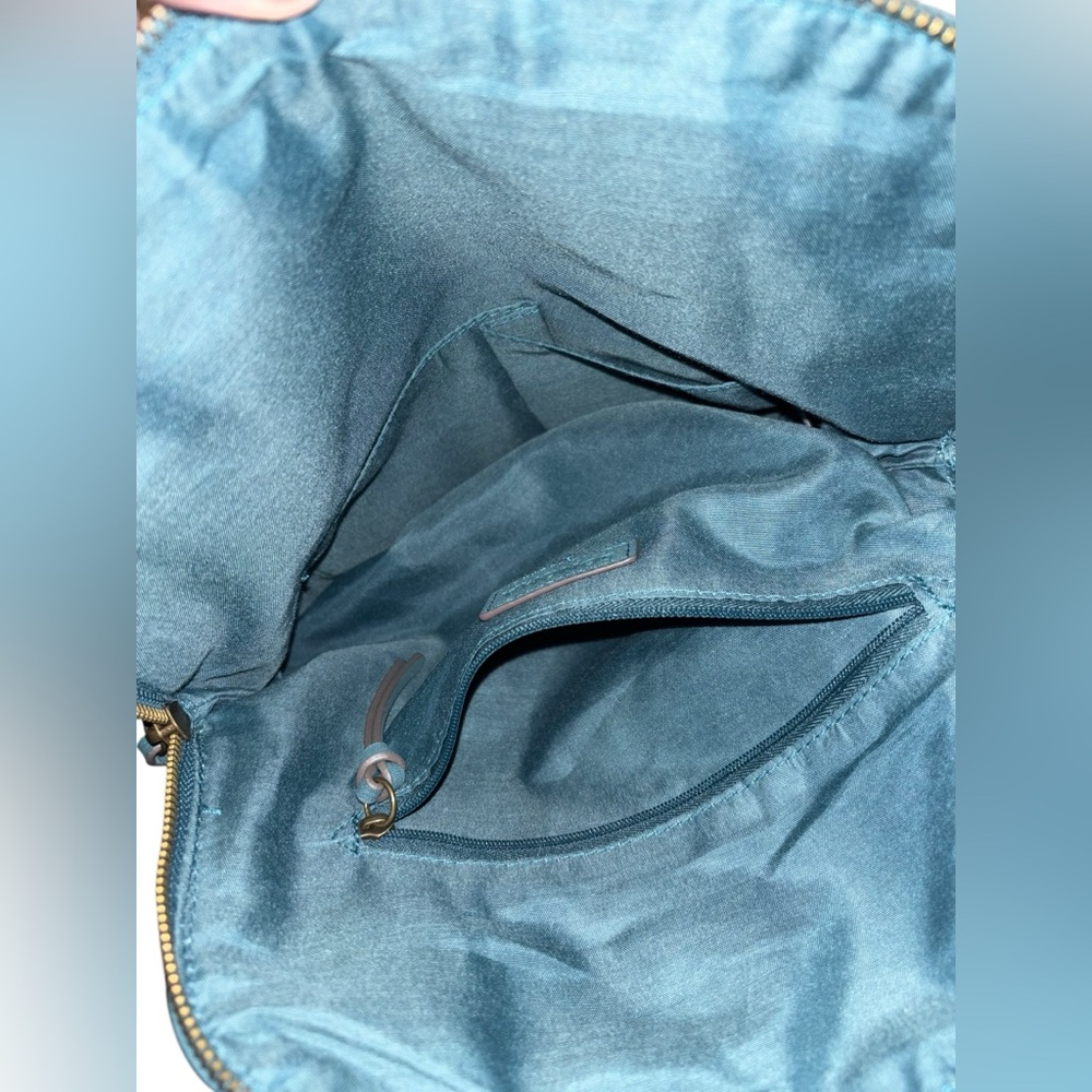 Sonoma Goods Turquoise/Green Faux Leather Backpack PurseDecorative Stitch - Picture 4 of 5